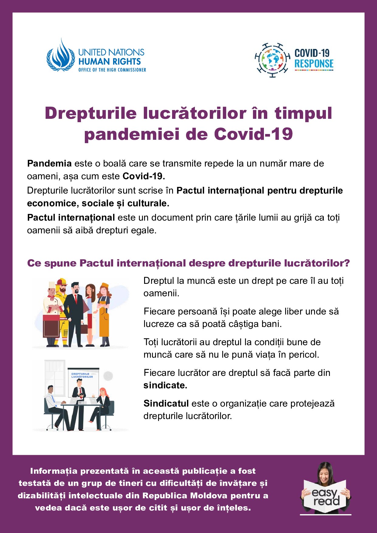 Drepturile lucrătorilor în timpul pandemiei de Covid-19
