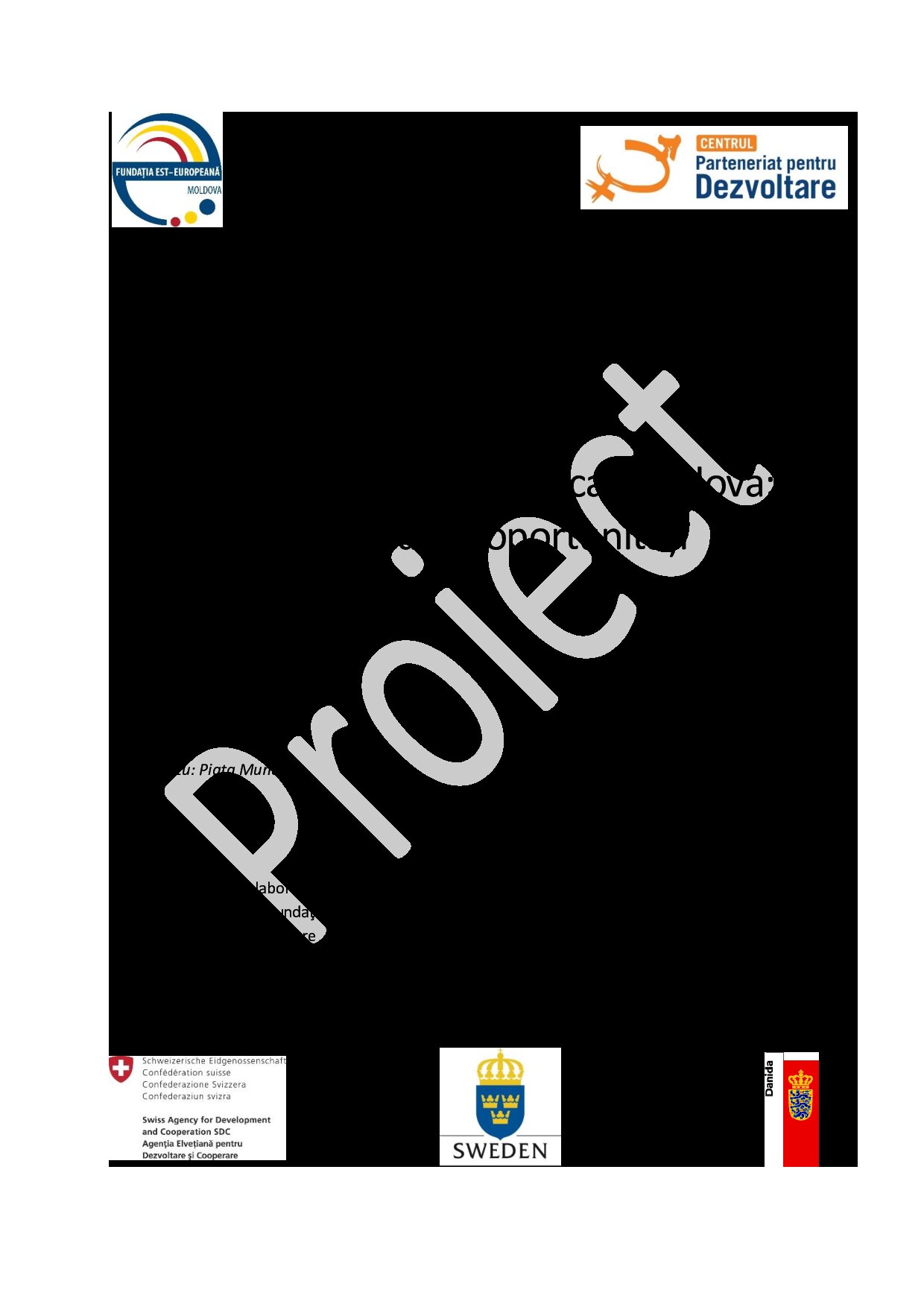 Inegalităţile în Republica Moldova: Provocări şi oportunităţi